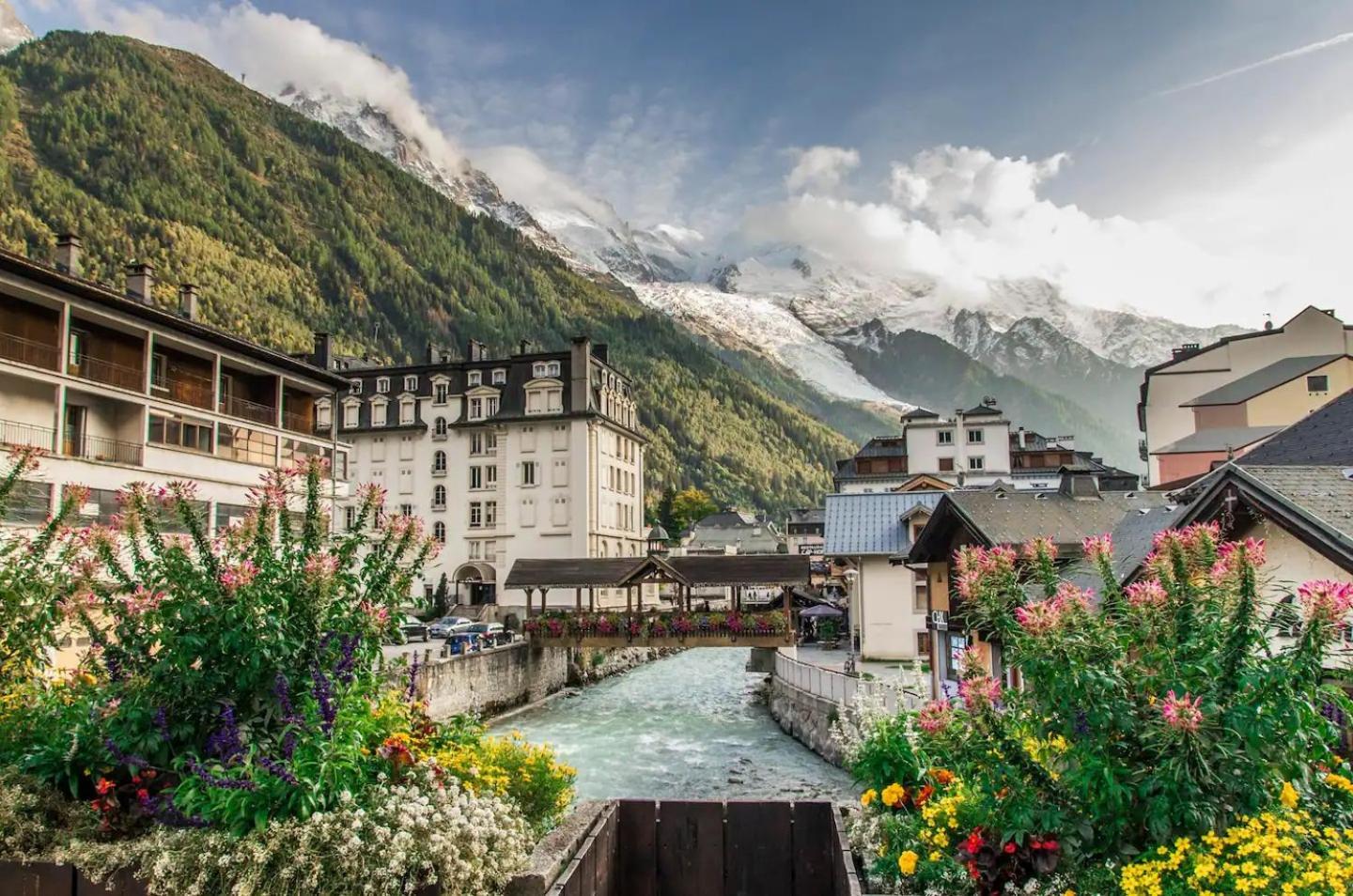 Vue Montblanc Magique En Centre-Ville Avec Parking Chamonix ภายนอก รูปภาพ